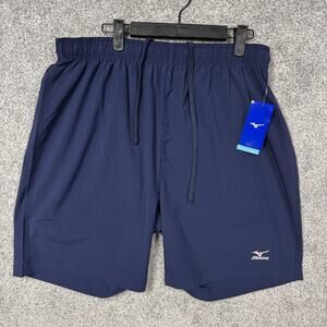 Mizuno Elite 9 Euro Cut Shorts Mens Large Blue DryLite Volleyball Athletic
